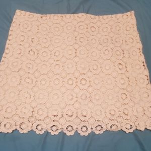 Floral crochet skirt